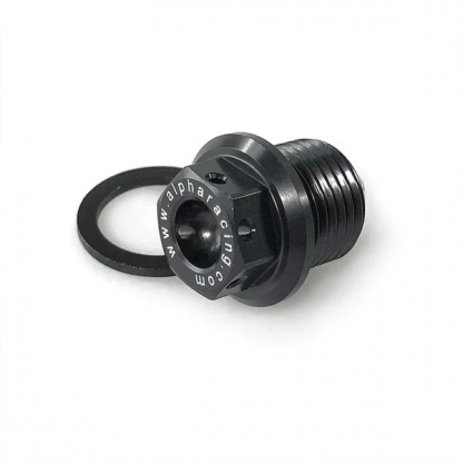 ALPHA RACING PREDRILLED MAGNETIC OIL DRAIN PLUG WITH WASHER